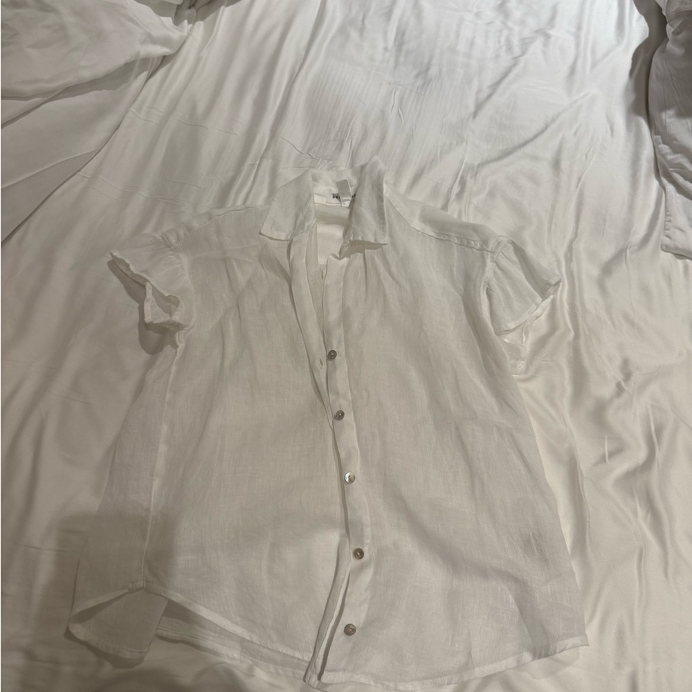 Bella Dahl Classic White Button Down Shirt